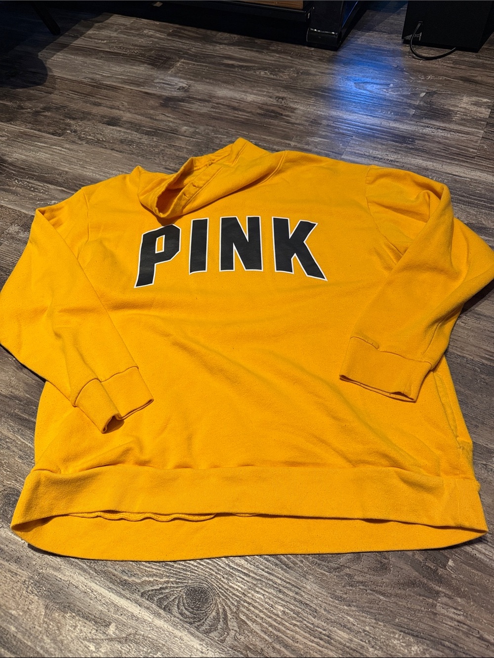 PINK Victoria's Secret Men's Crewneck Sweatshirt — Mustard